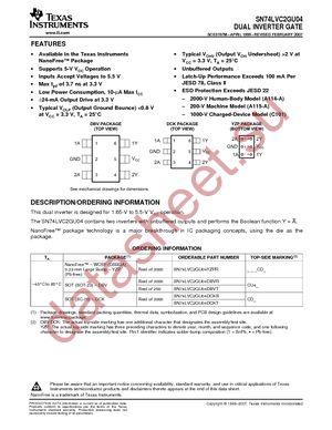 SN74LVC2GU04DBVR datasheet  